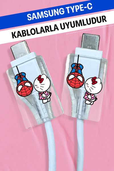 WANNA PROTECT Samsung Type-c Tüm Kablolarla Uyumlu Yumuşak Silikon Kablo Ucu ...