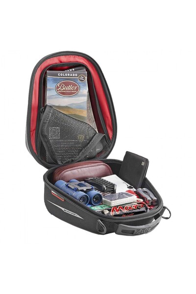 Givi ST611+ DEPO ÜSTÜ ÇANTA SİYAH 6LT APARAT BAĞLANTILI