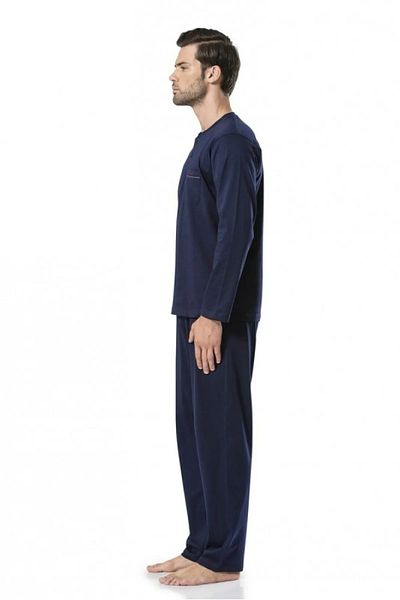 Pierre Cardin Σετ ανδρικές χτενισμένες πιτζάμες Navy Blue - Dowry, R.O.5.4.Z.E.5.4.L.T.