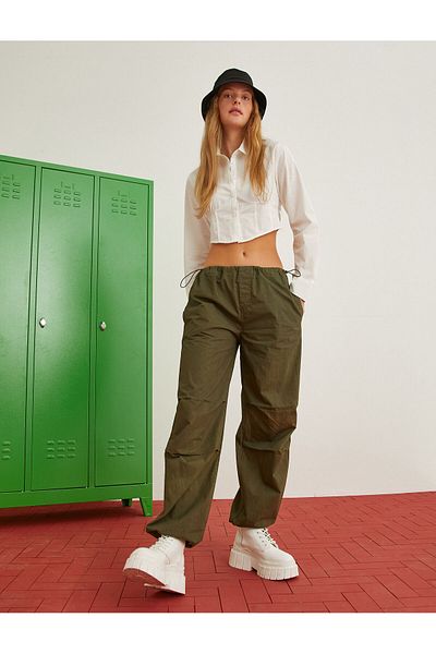 Koton Denim-Fallschirmhose mit geradem Bein – Eve Jean