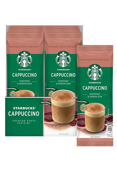 Starbucks كابتشينو مزيج القهوة الفاخر 14 جرام × 10 عبوات