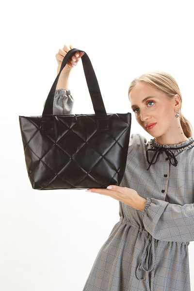 Adelina Bags Geantă neagră de mână și de umăr zilnică pentru femei