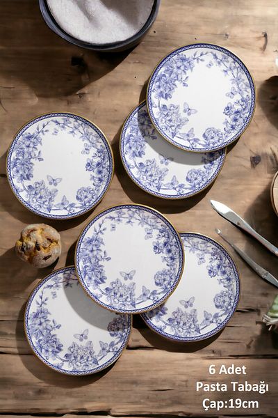 Pinkev Ceramic Cake and Standing Presentation Plate Set