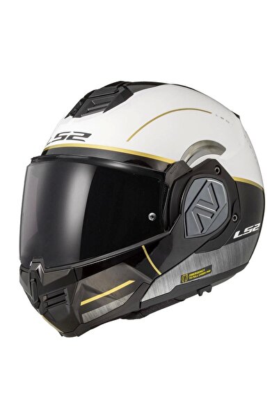LS2 ADVANT IRON BEYAZ-SİYAH-JEANS KASK
