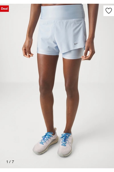 Nike Dri-Fit Swift Mid-Rise 8cm (approx.) 2-in-1 Running Mavi Kadın Şort