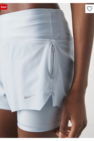 Nike Dri-Fit Swift Mid-Rise 8cm (approx.) 2-in-1 Running Mavi Kadın Şort