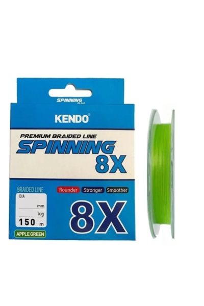 Kendo Spinning 8x Kat Fighting 150mt Örgü Ip Misina (APPLE GREEN)