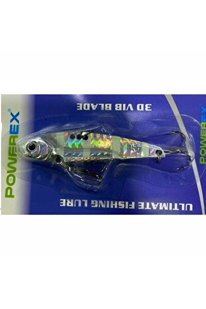 POWEREX Ufl Minnow 3d Vib Blade 6.5cm 13gr Vibrasyon Lrf Jig Yem 04-zebra Glow