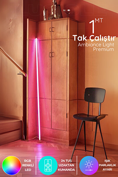 luciole Rgb Led Strip Tube Light Lambader Uzaktan Kumandalı Işık Lamba Ampül aydınlatma Renkli animasyonlu8