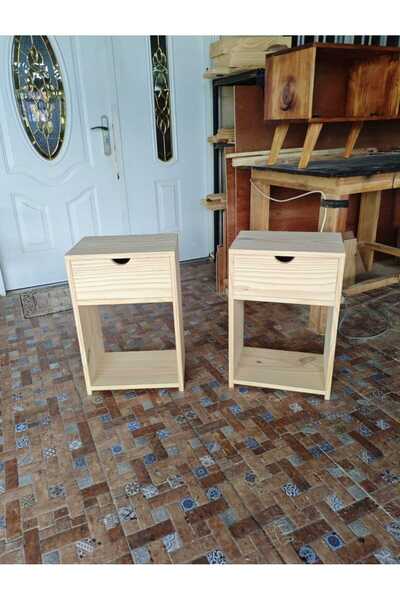 CESMİN AHŞAP Masif Çekmeceli Komodin