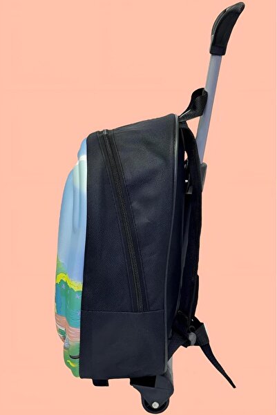 Uniquerrs Kindergarten Nursery Children's 3D Colorful Bluey Printed School Bag and Backpack with Squeegee Wheels