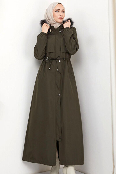 MissThetis Kapüşonlu Şapkası İçi Kürklü Astarlı Ayarlanabilir Lastikli Bağlam...