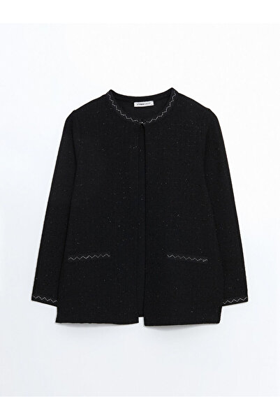 LC Waikiki Bisiklet Yaka Ekose Kadın Tüvit Ceket LCW Grace