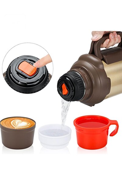 Dofrise ترمس ستانلس ستيل سعة 4 لتر - معزول لمدة 48 ساعة، حجم كبير