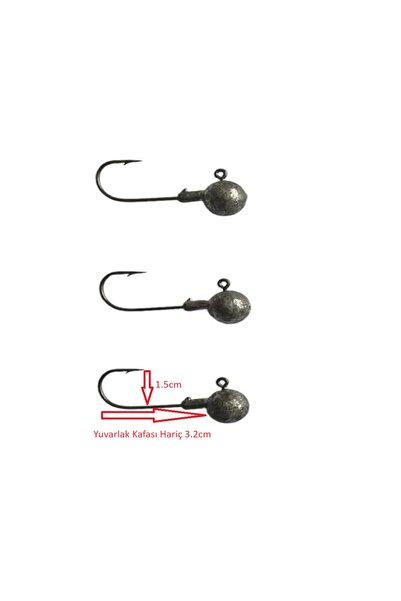 CAPTAIN Jig Head No:3/0 Iğne 14gr Zoka (3 ADET)