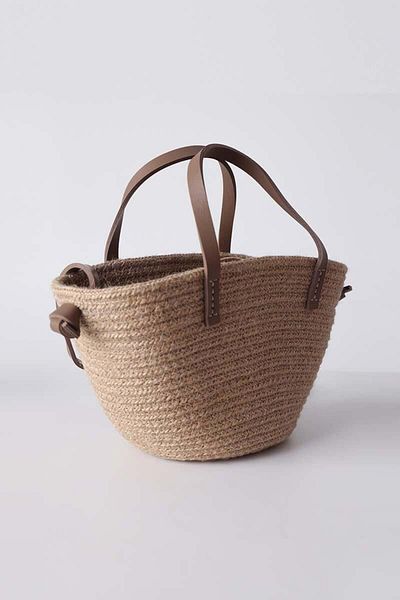 ALLDAY Mink-Small Size Straw Crossbody Bag