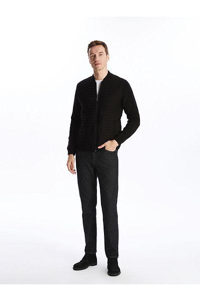 LC Waikiki Ανδρικό Πλεκτό Παλτό - Standard Fit, College Collar, LCWAIKIKI Classic