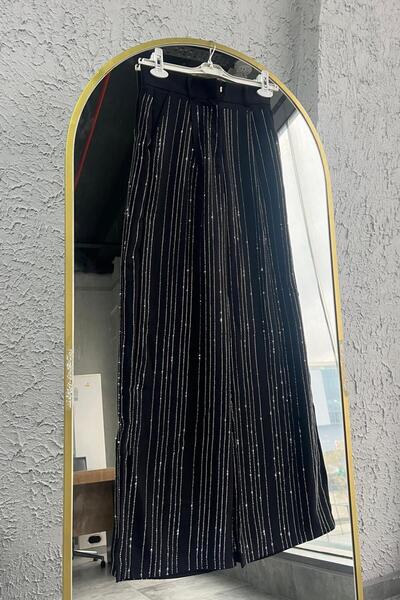 Hello SİYAH PARLAK TAŞ DETAYLI CEKET