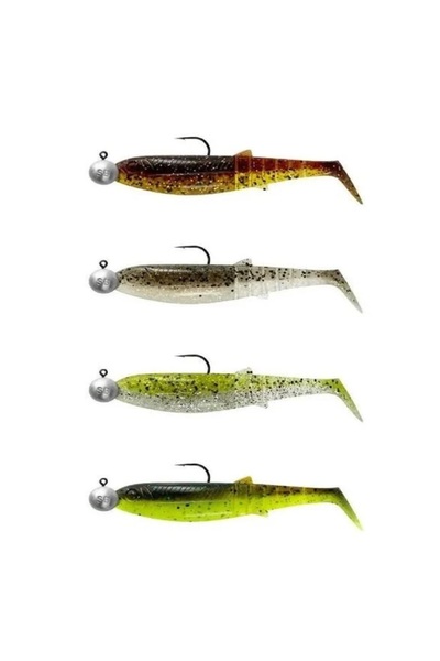 Savage Gear Cannibal Shad 10cm 19gr Clear Water 4lü Hazır Silikon Yem