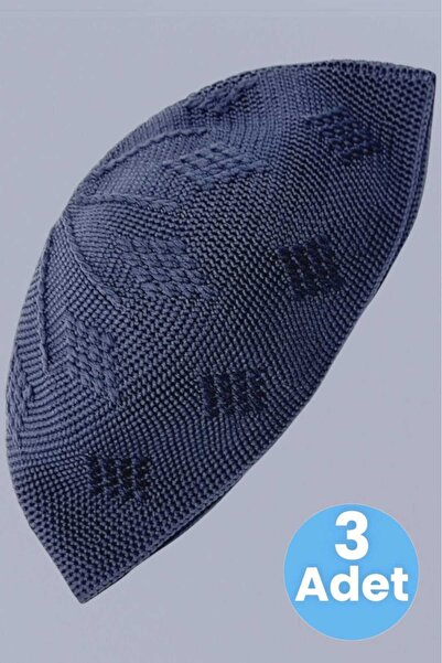 Trenderrs 3-шарова ткана шапка з візерунком, якісна шапка для молитви