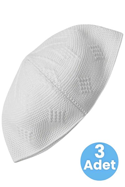 Uniquetrenders 3-шарова ткана шапка з візерунком, якісна шапка для молитви