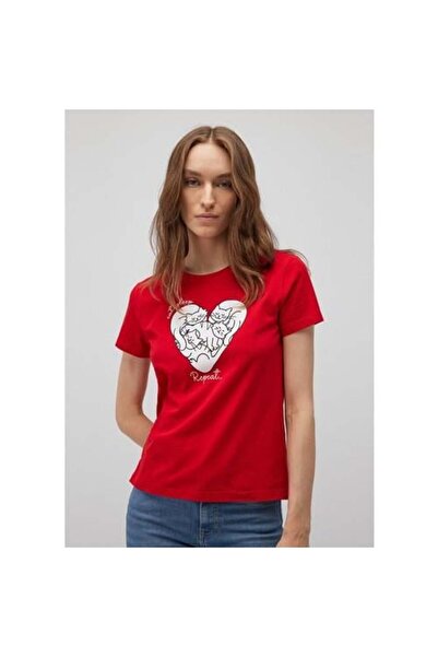 Mavi Cat Printed Tshirt