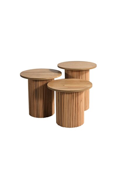 EKOLART BOHEM MEŞE ZİGON SEHPA TAKIM