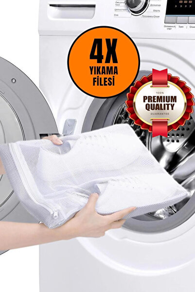 MorPort Ultra Lüks 4 Adet Fermuarlı Ayakkabı Yıkama Filesi