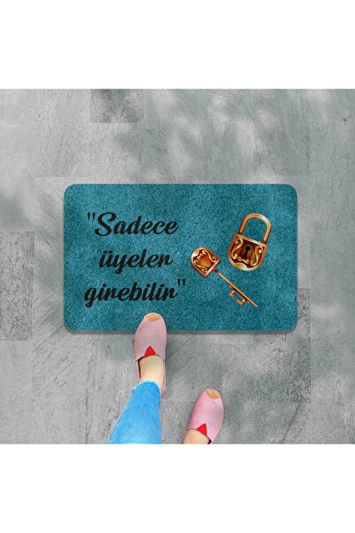 M&H Quality Bine ați venit Covoraș anti-alunecare cu glugă cu model floral im...