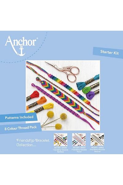 Anchor Set of Friends Bracelet (Rainbow Colors)