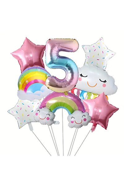 DÜVENCİ TİCARET ΣΕΤ ΜΠΑΛΟΝΙΩΝ ΑΛΟΥΜΙΝΙΟΥ ΦΥΛΛΟΥ ΟΥΡΑΝΙΟΥ ΤΟΞΟΥ ΓΙΑ ΠΑΙΔΙΑ