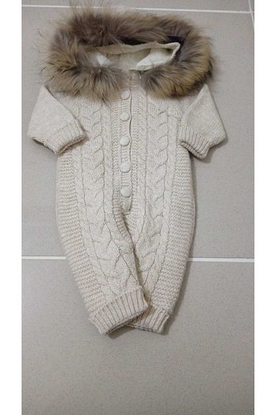Nipperland 100% Cotton Fur Jumpsuit