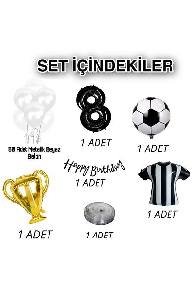 CUGY Boy's Birthday Decoration Party Set White Balloon Chain Set with Cradle Formula Cup