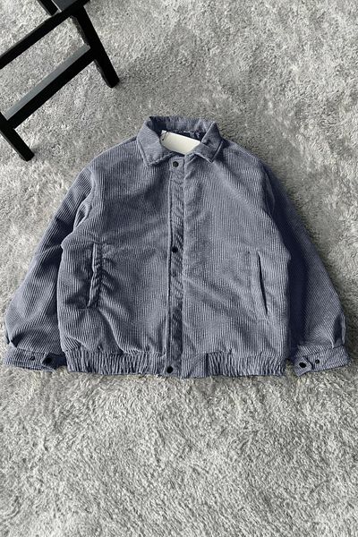 Moderk Oversize Velvet Bomber Vintage Women's Unisex Coat Jacket