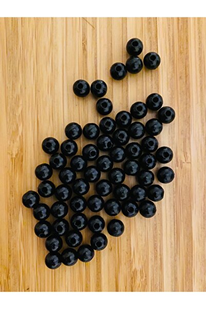 Öztürk Plastične perle trešnje 8 mm. 20 g. Približno 65 komada. Crne.