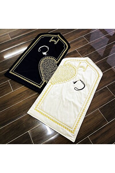 Home Kalpli seccade ceyizlik ikili takım tesbih hediyeli.