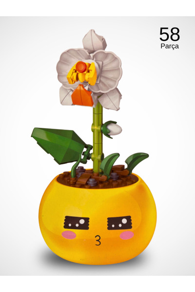 CToys Mini Blok Çiçek Saksılı Orkide