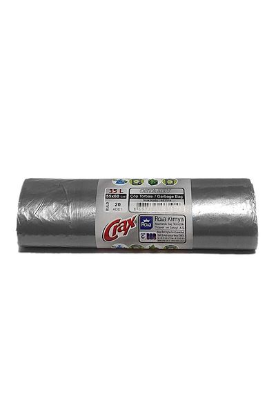 CRAX Black Standard Medium Size Garbage Bag - 20 Pieces (50 Rolls)