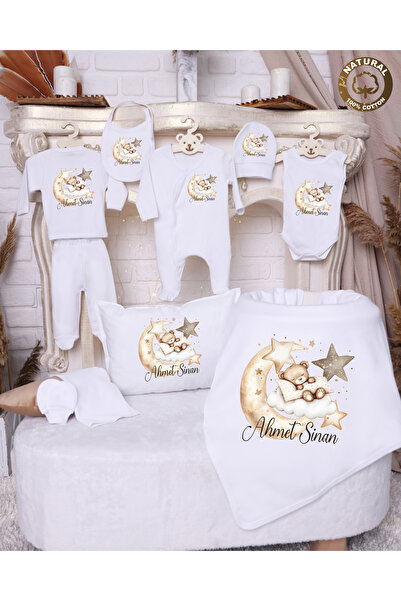 yzc home size dair... R28 İsme özel İsimli Baskılı Bebek 10lu Beyaz Hstne çık...