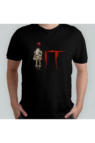 Pixxa Μπλουζάκι με λαιμόκοψη Stephen King's IT Pennywise - 100% βαμβάκι Μοντέλο 1