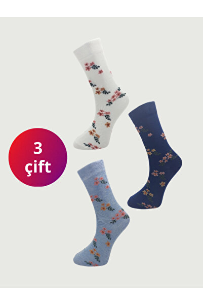 truyana Чорапи до глезена с пениран памук и цветен мотив