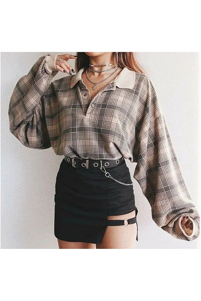 MAROVOAY Ring Detailed Mini-Slit Skirt