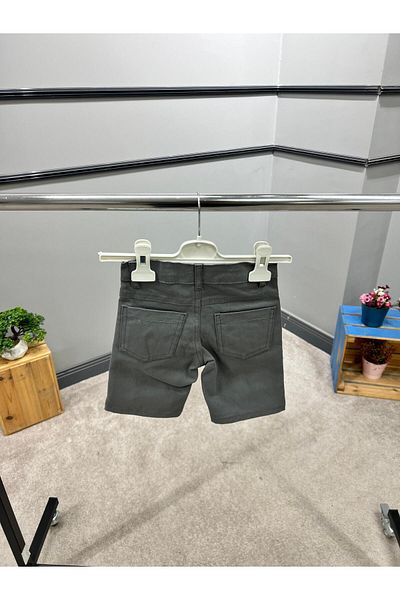 Cool Exclusive Boy's 100% Cotton Double Pocket Special Button Detailed Gabardine Shorts