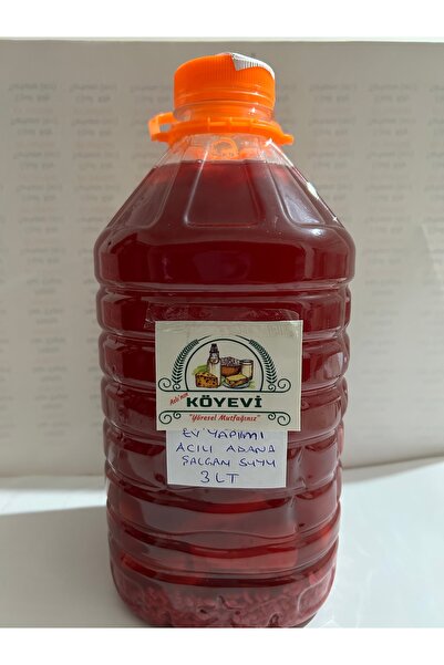 Köyevi Yöresel Mutfağınız Köy Evi Organik Ev Yapımı Acılı Adana Şalgam Suyu 3 Litre