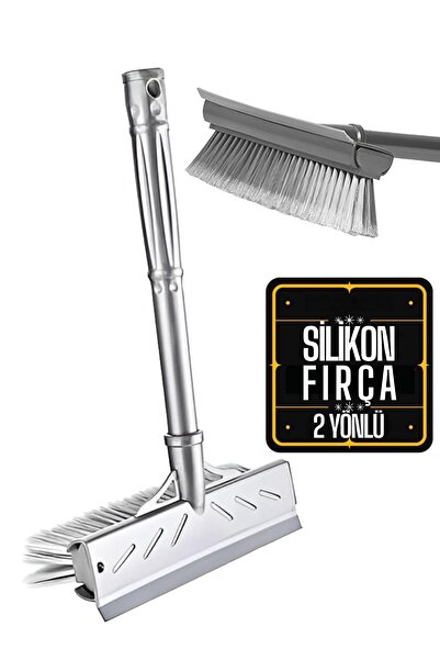 Transformacion Fırçalı ve Silikon Uçlu Cam Sil Çekçek 2 Yönlü Temizlik Fırças...