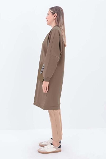 ALLDAY Vizon-Aksesuar Cepli Sweat Tunik