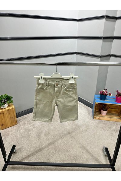 Cool Exclusive Σορτς Gabardine για αγόρι 100% βαμβακερό με διπλή τσέπη με ειδική λεπτομέρεια με κουμπιά