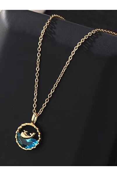 Genel Markalar KADIN ÇELİK KOLYE YUNUSLU KARARMA YAPMAZ