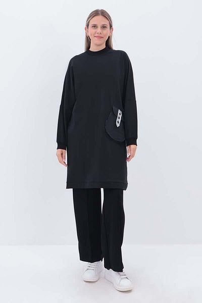 ALLDAY Black-Accessory Pocket Sweat Tunic