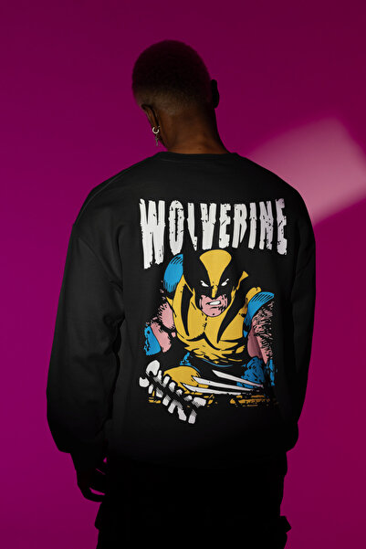 SEVBANO Unisex majica sa Wolverine printom, prevelika, sa likom iz DC filma